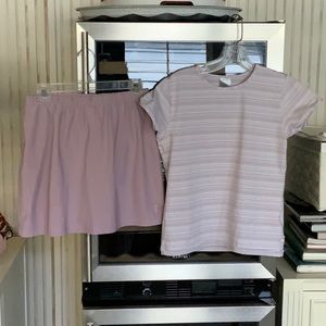 NIKE TENNIS OUTFIT TOP AND SKORT PALE LAVENDER
